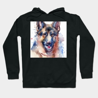 German Shepherd Watercolor - Gift For Dog Lovers Hoodie